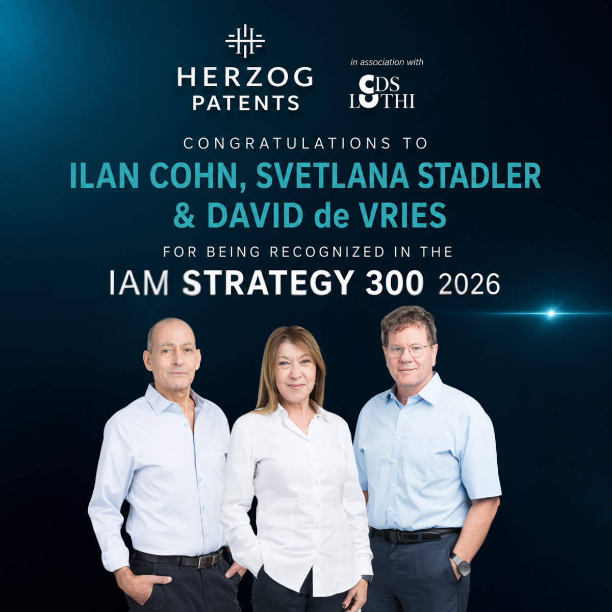 Ilan Cohn, Svetlana Stadler and David de Vries